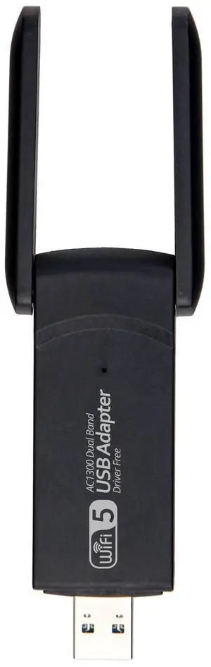 DQDRM Dual-band 1300M driver-free USB WiFi network card, 2.4G and 5.8G high-speed dual-band gigabit wireless network card