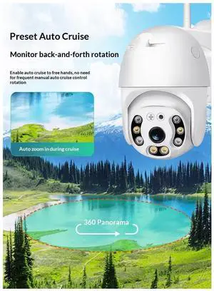 wifi HD Night vision simple installation Surveillance Camera 2.5 Inch Ball Machine Security Monitor 360 Degree camera
