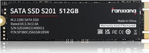 Fanxiang 512GB SSD M.2 2280 SATA Internal Solid State Drive, NGFF SATA III SSD Drive , Up to 550MB/s 6Gb/s,3D Nand TLC , Compatible with Laptop and PC Desktop