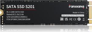 Fanxiang  M.2 2280 SSD 256GB SATA Internal Solid State Drive, NGFF SATA III SSD Drive , Up to 550MB/s 6Gb/s,3D Nand TLC , Compatible with Laptop and PC Desktop