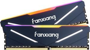 Fanxiang RGB 32GB (2 x 16GB) 288-Pin PC RAM DDR4 3200 (PC4 25600) Desktop Memory for Intel XMP2.0 PC Gaming Computer Memory Module Kit