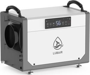 LUBAIR 113 Pints Crawl Space Dehumidifiers for Basement, Commercial Dehumidifier with Internal Automatic Drain Pump