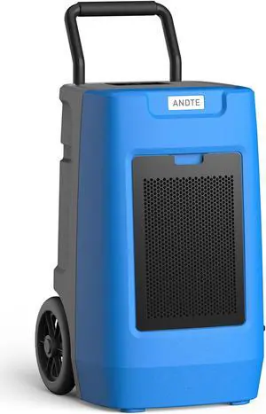 ANDTE 190 Pints Commercial Dehumidifier with Built-in Drainage Pump, Blue