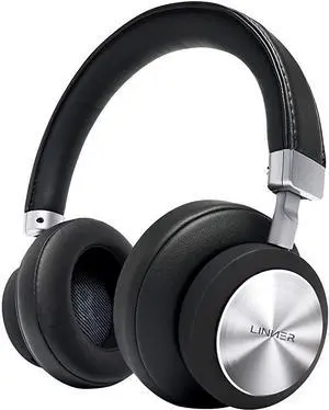 LINNER Noise Cancelling Headphones Large Ears, Wireless Noise Cancelling Headphones Bluetooth, Best Noise Cancelling Headphones with Microphone NC90