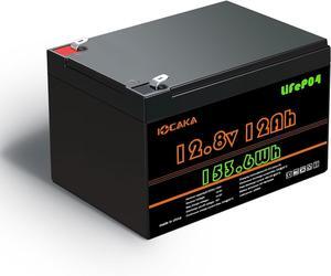 12V 20Ah Battery, 4000+ Cycles Rechargeable Lithium Battery, Built-in BMS, Perfect for Ride on Toys, Scooters, Fish Finders, Small UPS