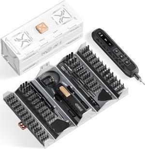Electric Screwdriver Kit, 181 in 1 Mini Precision Screwdriver Set with 162 Magnetic Bits, 3 Torque Settings, 3.7V Cordless Power Screwdriver Repair Tool for Phone Camera Laptop Watch