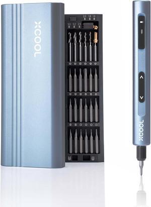 Mini Electric Screwdriver, 52-in-1 Precision Electric Screwdriver 400RPM with 5 Torque Settings, 48 Drill Bits, Pry Bar, Led and Tweezers, Electric Precision Screwdriver Kit for Pc Building