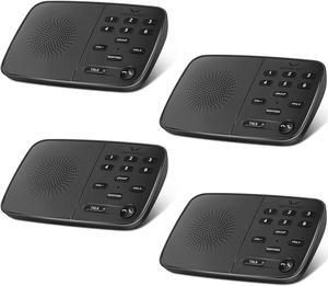 Intercoms Wireless for Home 5280 Feet Range 10 Channel 3 Code, Wireless Intercom System for Home House Business Office, Room to Room Intercom, Home Communication System (4 units set, Black)