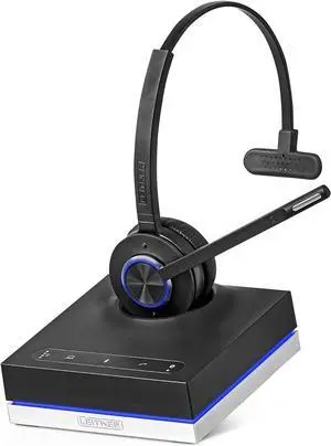 LH670 3-in-1 Wireless Office Headset with Mic  Wireless DECT Headset for Office Phone, Computer and Cell Phone  5 Year Warranty  Single-Ear