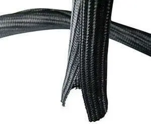Cable Management and Organizer Cover - Self Closing Cord Sleeve 1" (25.4mm) x 50Ft (15.24m)