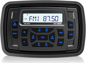 Bluetooth Marine Radio Receiver Waterproof - 200 Watts Boat Stereo Head Unit with Subwoofer USB AUX AM FM for ATV UTV RZR Motorcycle Golf Cart Spa Powersports