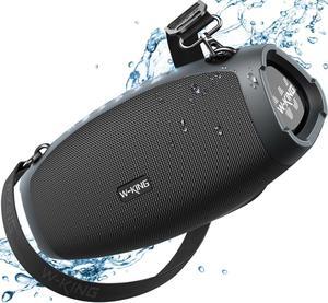 Portable Loud Bluetooth Speaker Wireless, 120W PEAK 70W Waterproof Outdoor Speaker Boombox Subwoofer for Party,Triple Passive Radiators-Deep Bass/Hi-Fi Audio/DSP/42H/Power Bank/TF/AUX/EQ/Opener