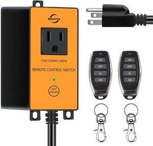 120v Automatic Vacuum Switch Wireless Remote Control Dust Collector Starter Outlet Switch (Battery Included)