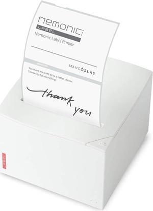Nemonic Label Printer MIP-001LW | Durable Bluetooth Thermal Label Printer for Small Business | Portable Wireless Printer & Inkless Shipping Label Maker | Instant Mini Printer for Phone & PC
