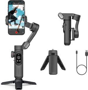 Stabilizer for Smartphone,LED Light OLED Screen 3-Axis Gimbal,Gesture Control,Face Tracking,Magnetic Charging,Gimbal Stabilizer for Android&iPhone -AOCHUAN Smart XPro