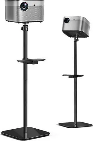 Projector Stand, Universal Aluminum Projector Mount Height 34.65''/88cm with 360° Rotatable Ball Head for Home, Office, Outdoor, Compatible with EPSON, ,VANKYO, XGIMI,AuKing