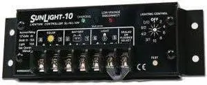 Morningstar Sunlight 10A Solar Charge Controller (SL-10L-24V) - Solar Panel Regulator for 24 Volt Batteries, Lighting Ctrl, Easy Setup, Corrosion Resistant Terminals, 5 Year WTY - Designed in The USA