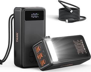 56000mAh 130W Laptop Power Bank with High-Speed Power Delivery Equipped with LED Light 5 Outputs USB-C Portable Charger Compatible with MacBook iPhone  Tablet Switch Steam Deck