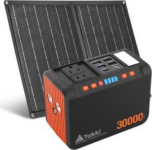 Portable Power Station 88Wh, Solar Generator Power Bank with 110V AC DC USB Ports LED Flashlight for Camping Home Emergency Power Backup(Solar Panel Not Included)