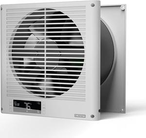 Room to Room Fan 8, Two-Way Airflow Through-the-Wall Fan with Temperature Controller, Precise 10-Speed Quiet In-Wall Vent Fan for Kitchen, Laundry Room, and Workshops