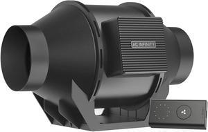 CLOUDLINE PRO T4, Quiet 4 Inline Duct Fan with Temperature Humidity VPD Controller, WiFi Integrated App Control - Ventilation Exhaust Fan for Heating Cooling, Grow Tents, Hydroponics