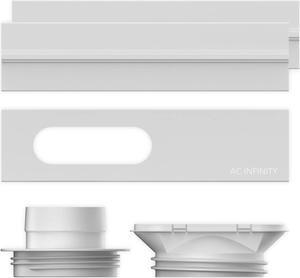 Window Duct Kit, Universal Vent Port for 4 and 6 Inline Fans, Window Vent Kit Fit with HVAC Ducting, Hoses, Duct Fans, Air Conditioner, and Dryer in Homes, Grow Tents, and Grow Rooms