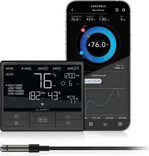 Controller 69 PRO, Smart Environmental Controller with Temperature, Humidity, VPD, Timer, Cycle, Schedule Controls, for Grow Tent Cooling Ventilation Lighting