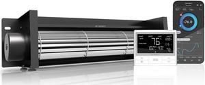 AIRBLAZE T14, Universal Fireplace Blower Fan Kit 14" with Temperature and Speed Controller, WiFi Integrated App Control, for Lennox, Hearth Glo, Majestic, Rotom