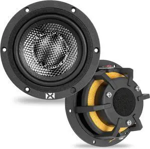 XSP65KIT 6.5" Car Speakers, 600W Max, 200W RMS, 2-Way 6-1/2 inch Component System w/ 1" Silk Dome Tweeters & Passive X-Overs, Easy to Install in Cars/Trucks/Doors (Pair)