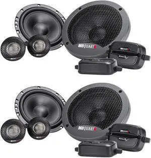 (2) Pairs FSB216 6.5" 280 Watt Car Audio Component Speakers