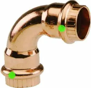 77322 ProPress Zero Lead Copper 90-Degree Elbow with 3/4-Inch P x P, 10-Pack