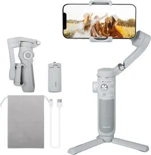 VB 4SE Gimbal Stabilizer for Smartphone,Foldable Phone Gimbal for Video Recording,Gesture Control,fit iPhone&Android, iPhone Stabilizer for YouTube,TikTok,Vlog,Live Stream,Max 0.69lb