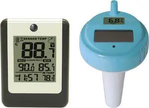 Weather WS-14 Wireless 8-Channel Floating Pool and Spa Thermometer