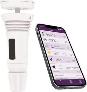 Weather System with Built-in Wind Meter, Rain Gauge, and Accurate Weather Forecasts, Wireless, App and Alexa Enabled