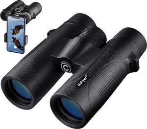12x42 Binoculars for Adults and Kids, Binoculars for Hunting, Binoculars for Bird Watching Travel Concerts Sports Stargazing and Planets-Large Lens BAK4 Prism FMC-with Phone Mount