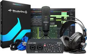 AudioBox 96 25th Anniversary Studio Recording Bundle with Studio One Artist DAW Music Production Software
