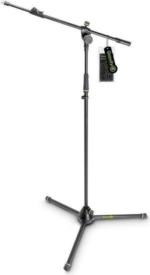 GMS4322B MS 4322 B Microphone Stand with Folding Tripod Base & 2-Point Adjustment Telescoping Boom