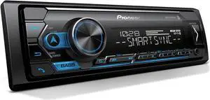 MVH-S322BT Bluetooth Car Stereo with USB/AUX Inputs, Smartphone Connectivity, Pioneer Smart Snyc, and Hands-Free Calling for Enhanced In-Car Audio Experience