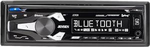 JCR311 10 Character LCD Single DIN Car Stereo Radio CD Player Push to Talk Assistant Bluetooth Hands Free Calling & Music Streaming AM/FM Radio USB Playback & Charging
