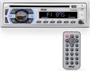 Boat Bluetooth Marine Stereo Receiver - Marine Head Unit Din Single Stereo Speaker Receiver - Wireless Music Streaming/Hands-Free Calling/CD Player/MP3/USB/AUX/ marine AM FM Radio -PLCD43MRB