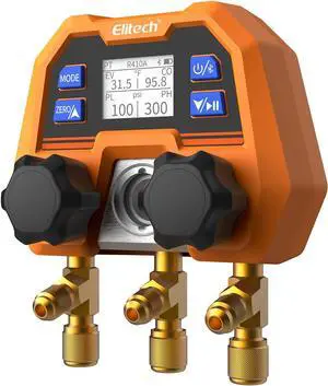 Smart Digital Manifold Gauge, Subverse Traditional Pressure Gauge, OTA Remote Firmware Upgrade, DMG-4B