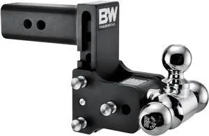 Trailer Hitches Tow & Stow Adjustable Trailer Hitch Ball Mount - Fits 2.5" Receiver, Tri-Ball (1-7/8" x 2" x 2-5/16"), 5" Drop, 18,000 GTW - TS20048B