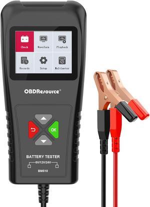 Car Battery Tester with Printer 6V 12V 24V, OBDResource BM800 Automotive Battery Tester Professional Bettery Analyzer Standard Test Cranking/Charging/Load Test for Car Trucks Motorcycles
