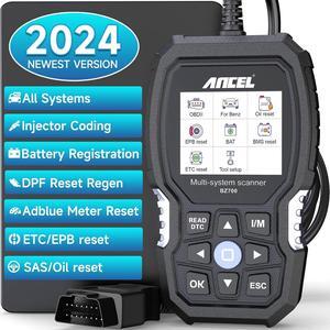 BZ700 OBD2 Scanner fit for Mercedes Benz Sprinter Smart,Full System Car Code Reader Diagnostic Tool with All Reset Services, Battery Registration ABS Bleed Airbag EPB Oil SAS TPS CKP Active Test