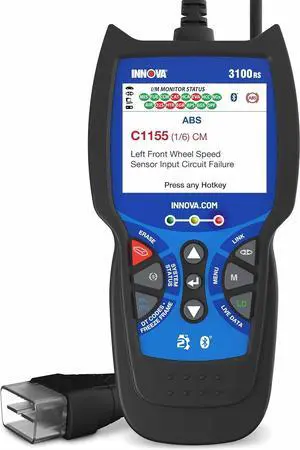 3100RS, OBD2 Scanner, ABS SRS Airbag Scan Tool with Airbag Light & Oil Light Reset, Stream Graph & Record Live Data, Get Suggested Repair & Parts on iPhone or Android