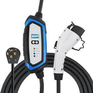 NEMA 14-50 Level 2 EV Charger - 240V 32 Amp with 21 ft Extension Cord & J1772 Cable - for J1772 EVs
