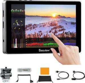 R705 Camera Field Monitor, 7 inch Touch Screen Field Monitor Full HD 1920x1200IPS 4K HDMI with 3D LUT Waveform Peaking Focus Assist Video Monitor for DSLR