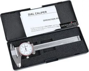 Industrial Tools 0-4 inch by 0.001 inch Precision Dial Caliper, Stainless Steel, in Fitted Box, P920-S214