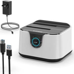 SAS/SATA Hard Drive Docking Station Adapter, 2.5/3.5 inch USB 3.0 External SAS Enclosure, HDD SSD Converter with 12V/2.5A Power Adapter 20TB 10Gbps Tool Free