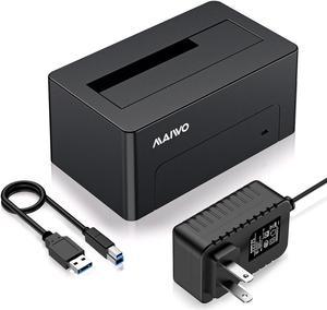 SAS SATA to USB 3.0 Adapter, External Hard Drive Enclosure for 2.5 3.5 Inch SAS SATA Server HDD/SSD, 22TB Capacity, SAS SATA Hard Disk Reader Converter Caddy Storage Case